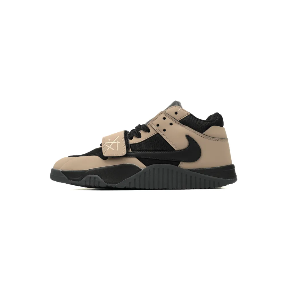 POP Travis Scott x Air Jordan Cut The Check Brown Black FZ8117-214