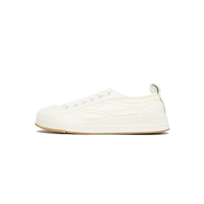 PKGoden Bottega Veneta lace up round toe fashionable sneakers white 01