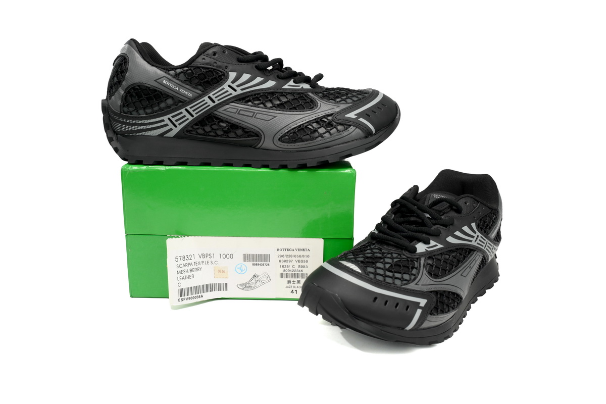 PKGoden Bottega Veneta Orbit low cut casual running shoes Black