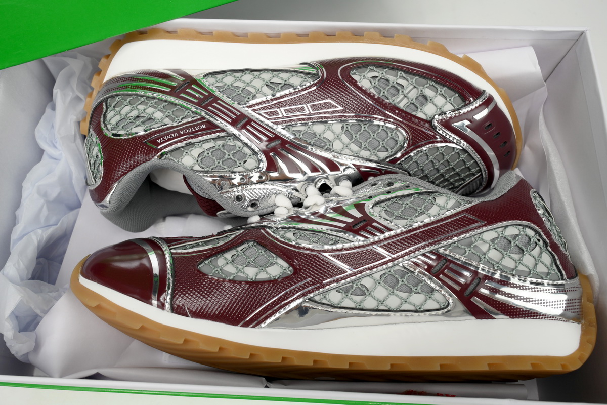 PKGoden Bottega Veneta Orbit low cut casual running shoes Wine Red