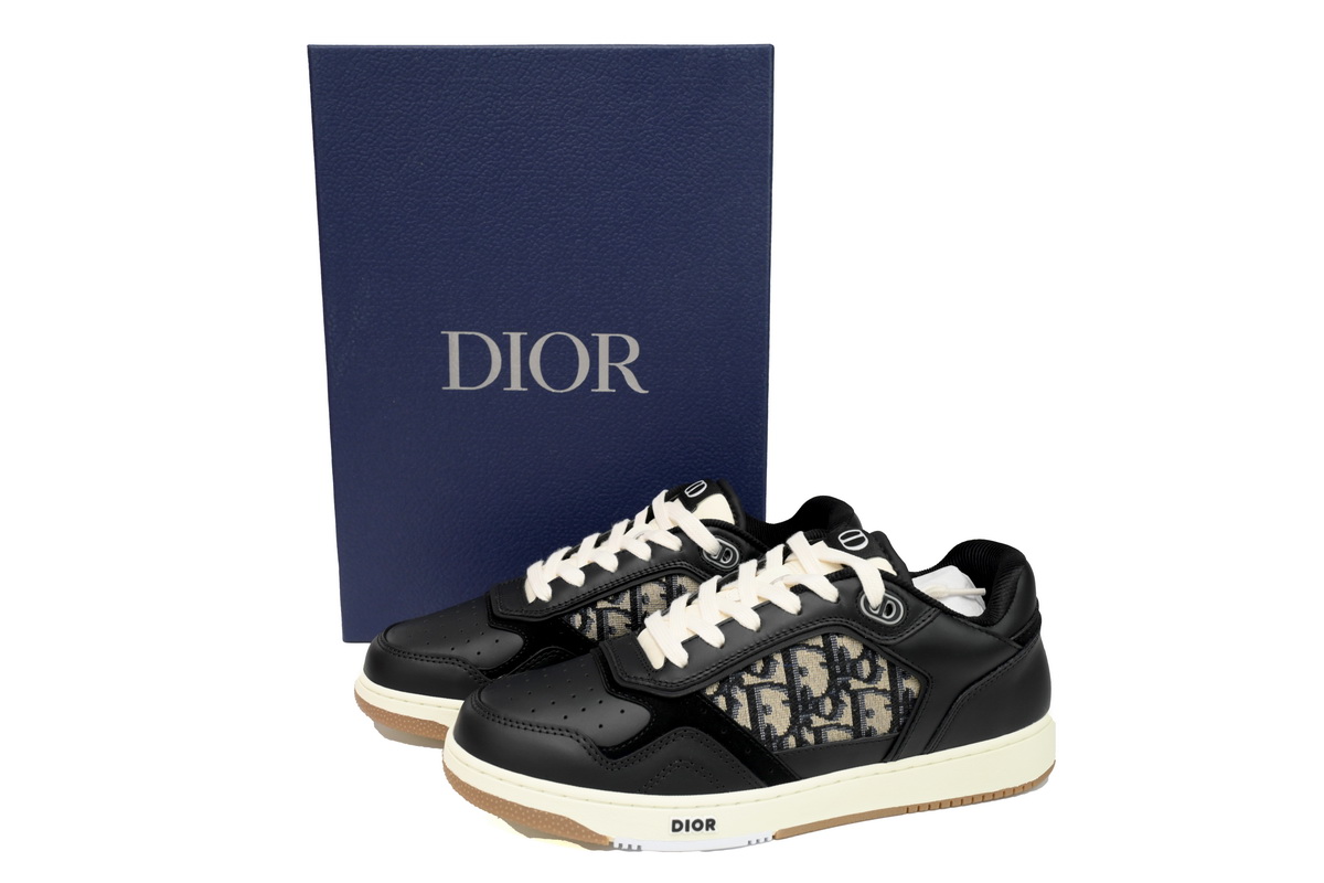 PKGoden Dior B27 Printed Board Shoes Low Black 