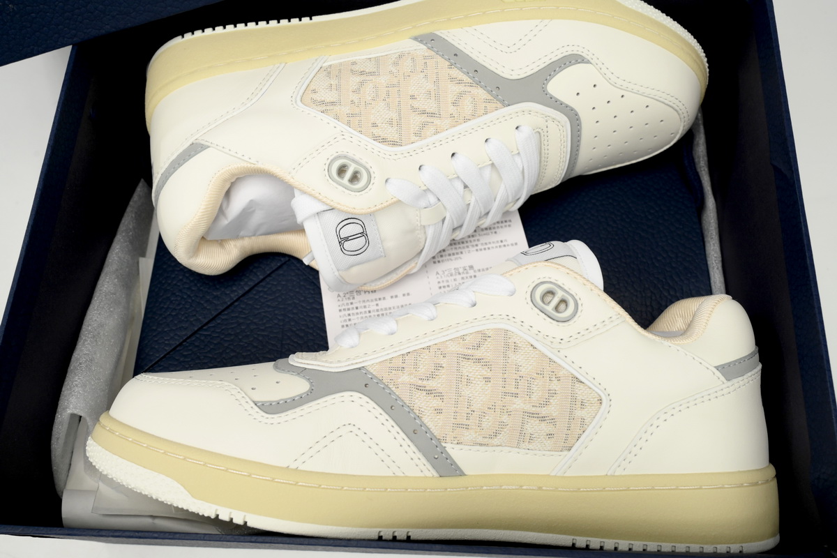 PKGoden Dior B27 Printed Board Shoes Low White