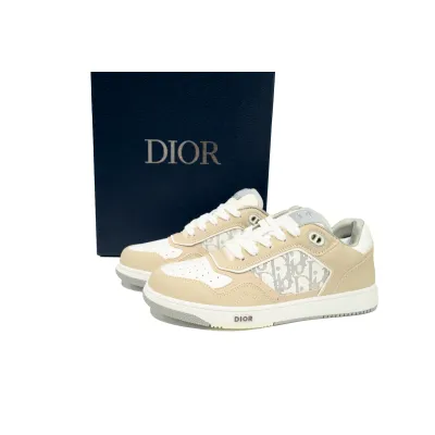 Replica Dior B27 Printed Board Shoes Low White Pink 02