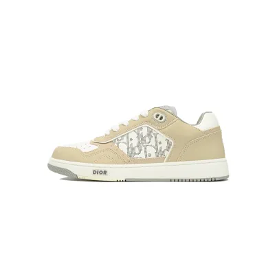 Replica Dior B27 Printed Board Shoes Low White Pink 01