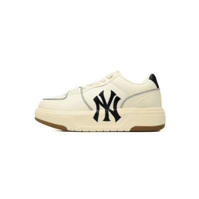 Replica Giày MLB Chunky Liner Low New York Yankees Ivory 3ASXGA12N-50IVS 01