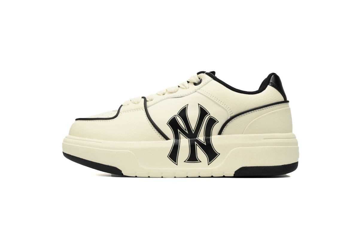 Replica Giày MLB Chunky Liner White Black 3ASXCA12N-50MHS