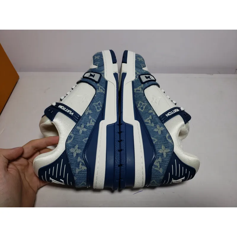 Replica Louis Vuitton Trainer Cowboy Blue,FD0291