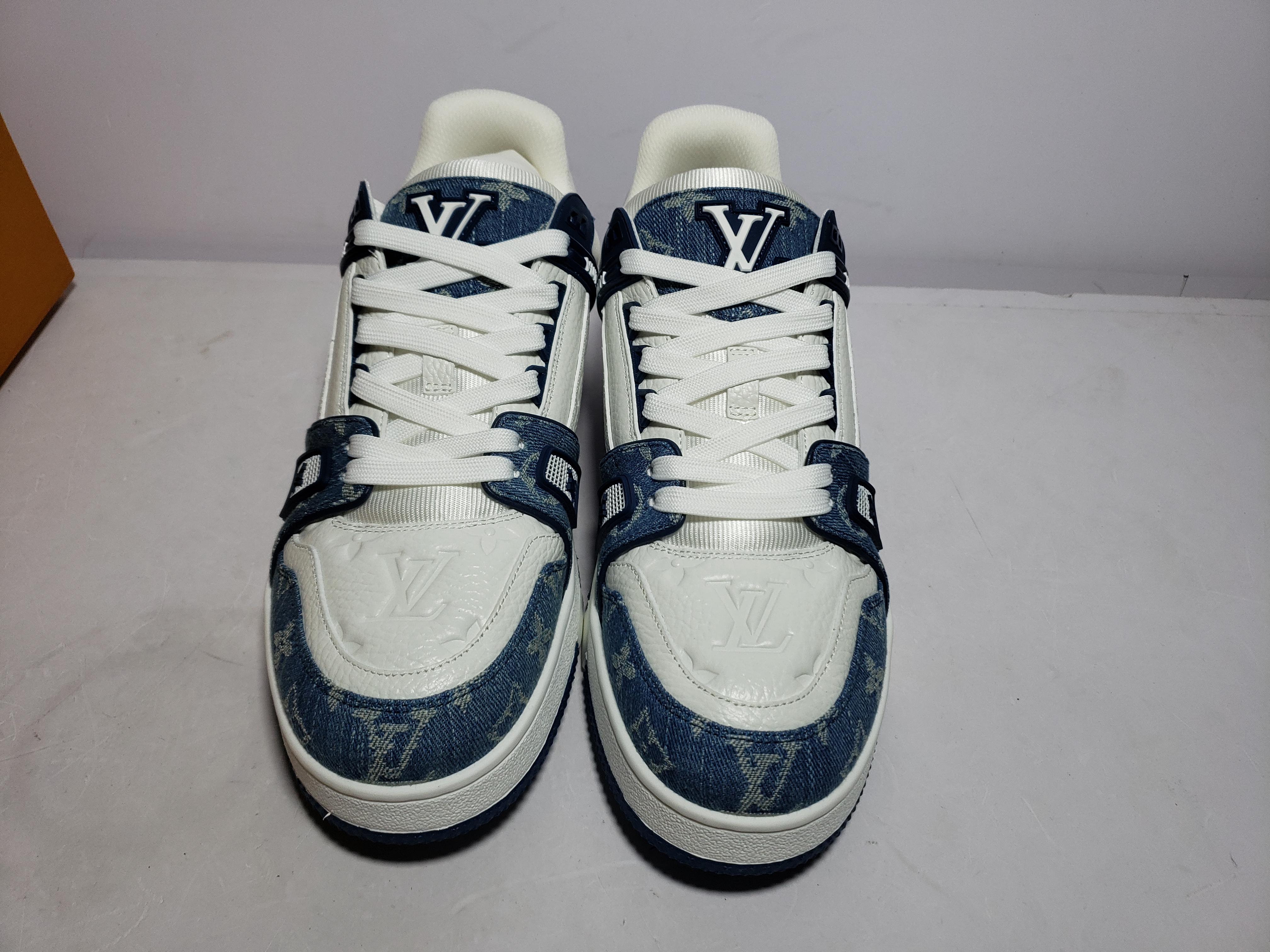 Replica Louis Vuitton Trainer Cowboy Blue,FD0291