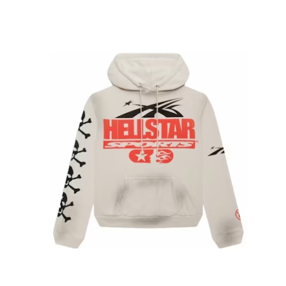 Hellstar If You Dont Like Us Beat Us Hoodie Grey