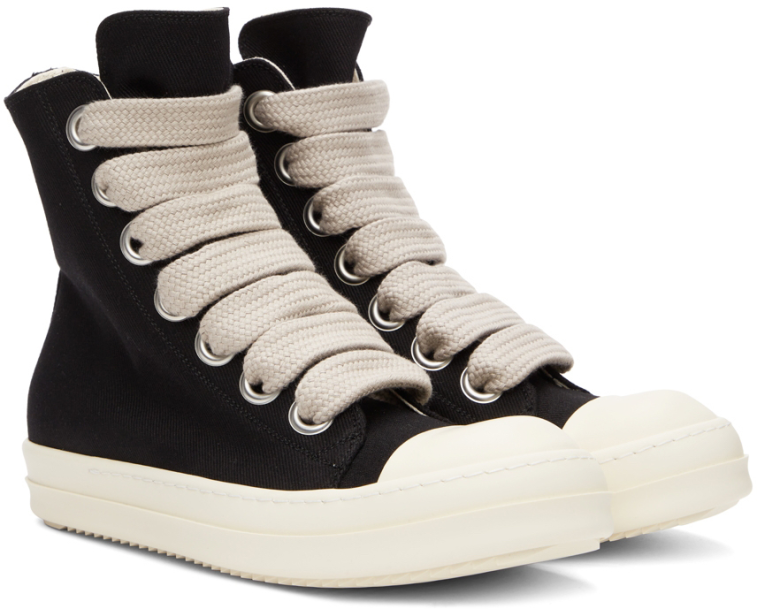 LJR Rick Owens DRKSHDW Jumbo Lace High Black