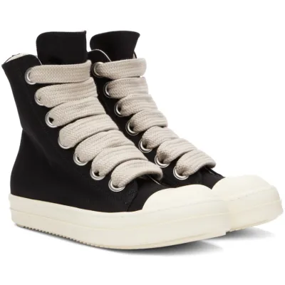 Replica Rick Owens DRKSHDW Jumbo Lace High Black 02
