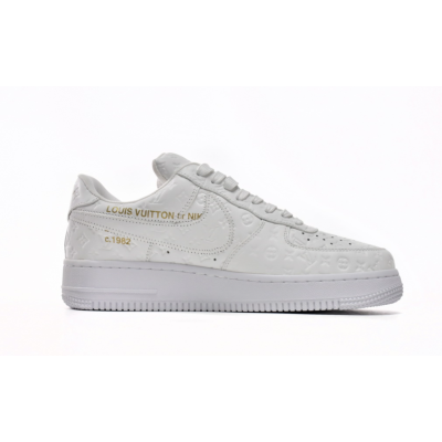 Replica Louis Vuitton x Nike Air Force 1 Triple White,LK0221 01