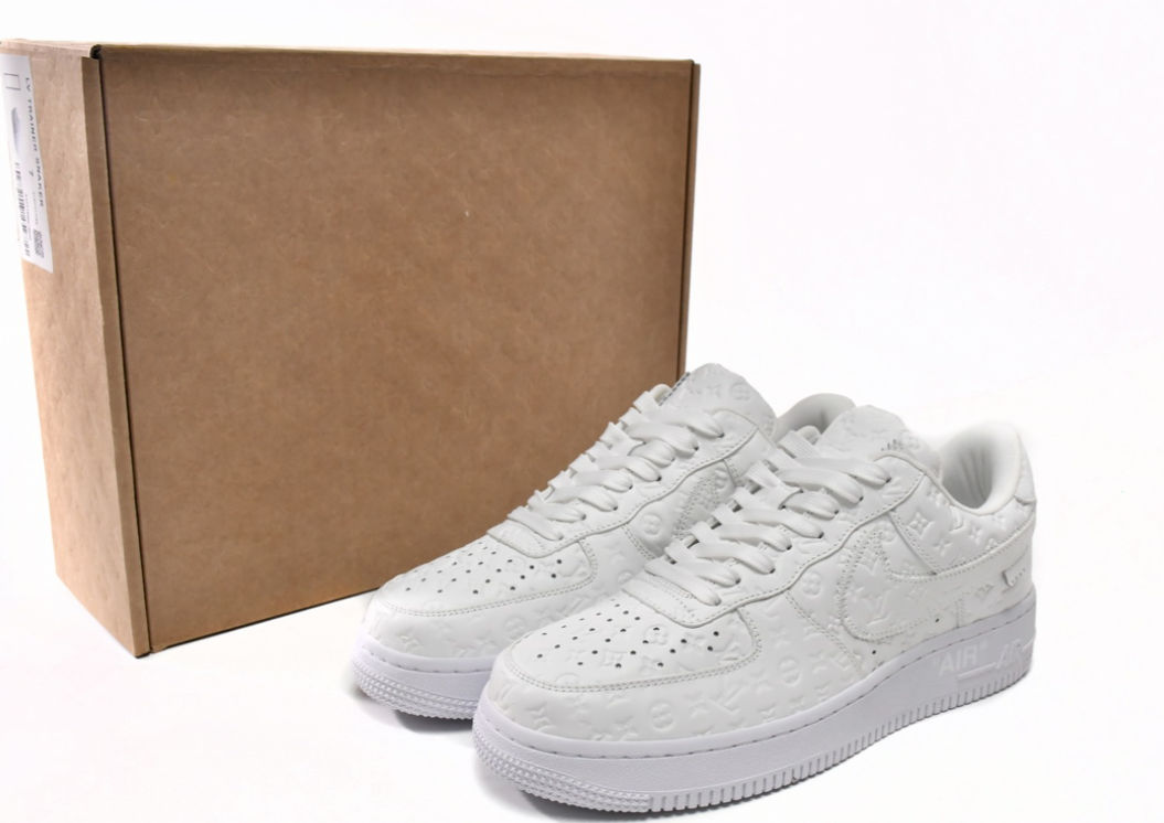 Replica Louis Vuitton x Nike Air Force 1 Triple White,LK0221