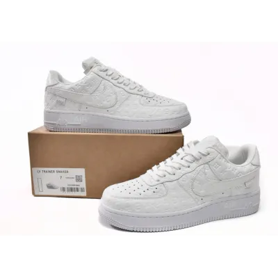 Replica Louis Vuitton x Nike Air Force 1 Triple White,LK0221 02