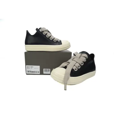 Replica Rick Owens DRKSHDW  Low Top Black Milk 02