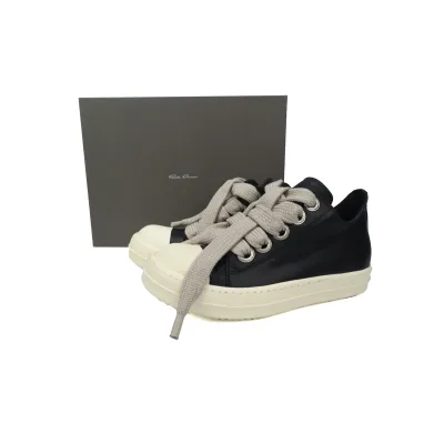 Replica Rick Owens DRKSHDW  Low Top Black Milk 01