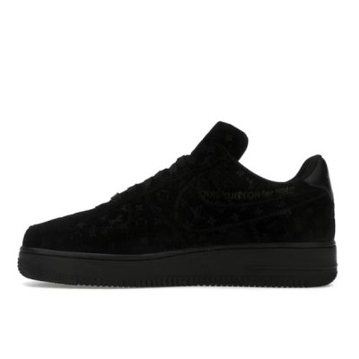 replica Louis Vuitton Nike Air Force 1 Low By Virgil Abloh Black 01