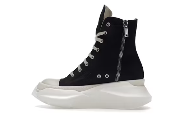 LJR Rick Owens Abstract High Top Black White,DS20F1840 CNP 911