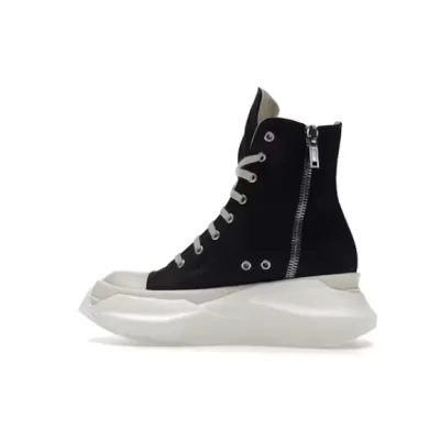 Replica Rick Owens Abstract High Top Black White,DS20F1840 CNP 911 02
