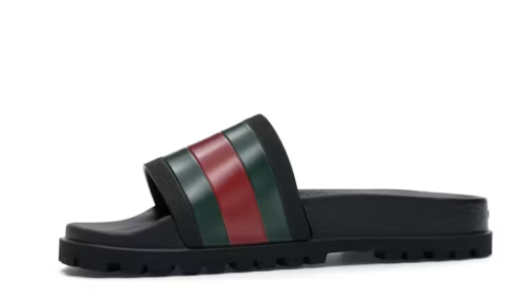 Gucci Web Slide Sandal Black