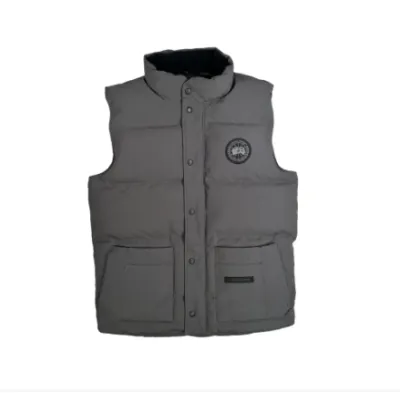 Puffer CANADA GOOSE grey vest down jacket 01
