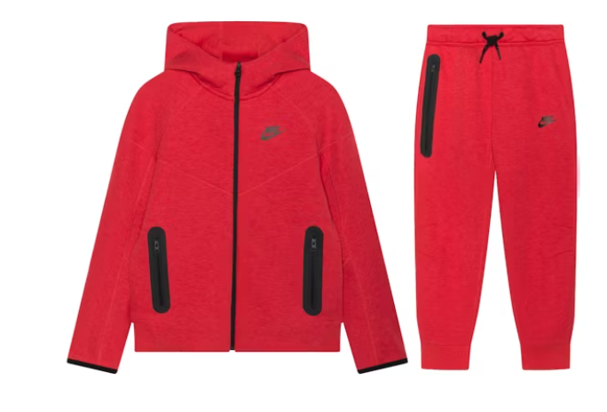 Replica Sportswear Tech Fleece Full-Zip Hoodie & Joggers Set Light University Red Heather