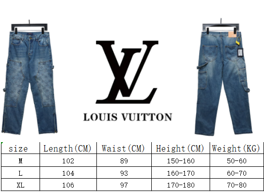 Replica Louis Vuitton Denim Carpenter Jean