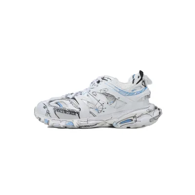 PKGoden Balenciaga 3rd Track Sneake White Blue 542023 W3SRA 9014 01