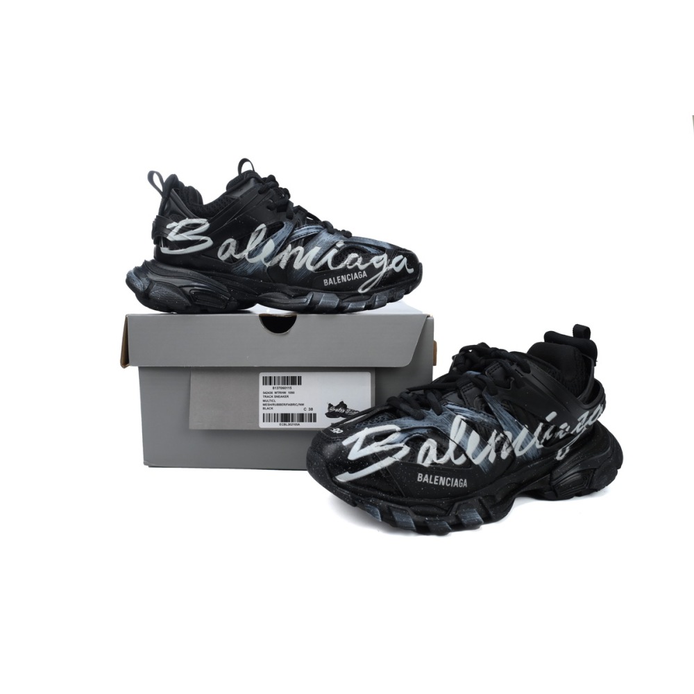 PK Balenciaga 3rd Track Sneaker White Graffi 542436 WTRHW 1090