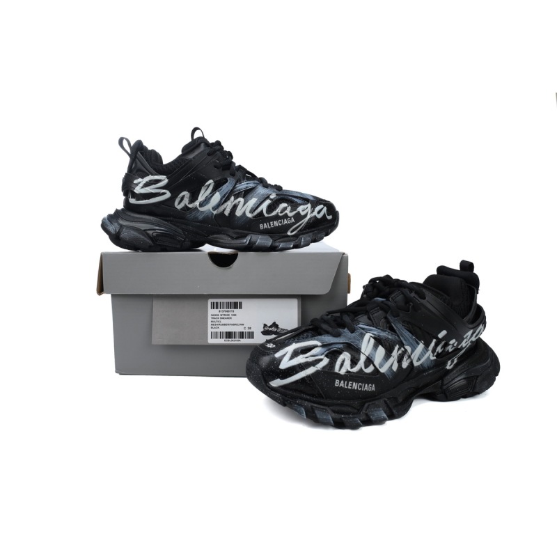PK Balenciaga 3rd Track Sneaker White Graffi 542436 WTRHW 1090