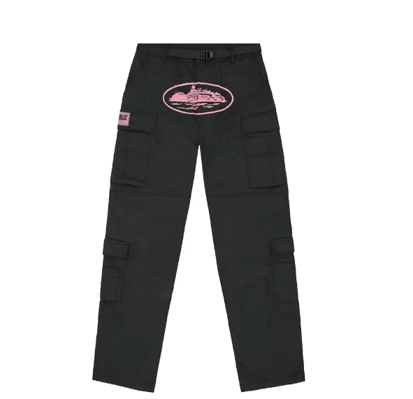 Corteiz Guerillaz* Cargo Pant 'Black/Pink'