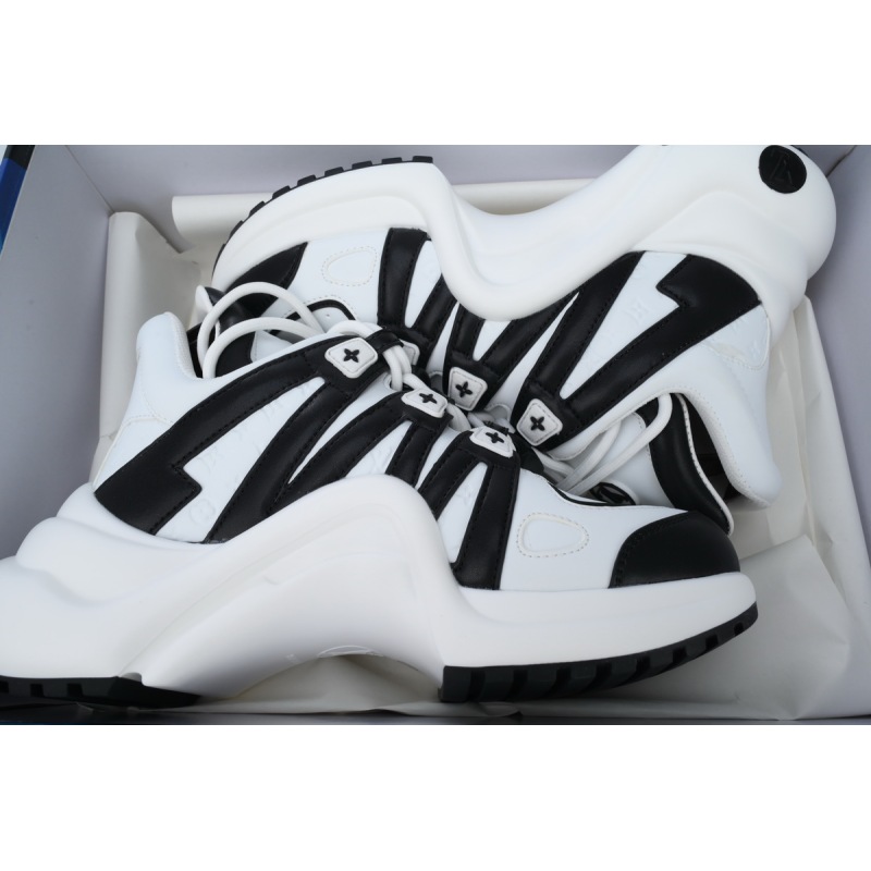 PK Louis Vuitton Archlight Sneakers Black and white stripes