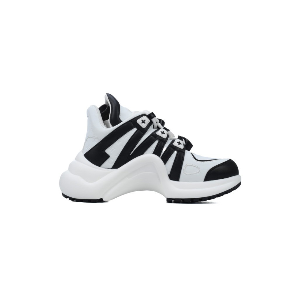 PK Louis Vuitton Archlight Sneakers Black and white stripes