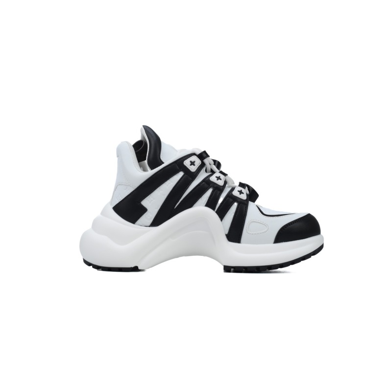 PK Louis Vuitton Archlight Sneakers Black and white stripes