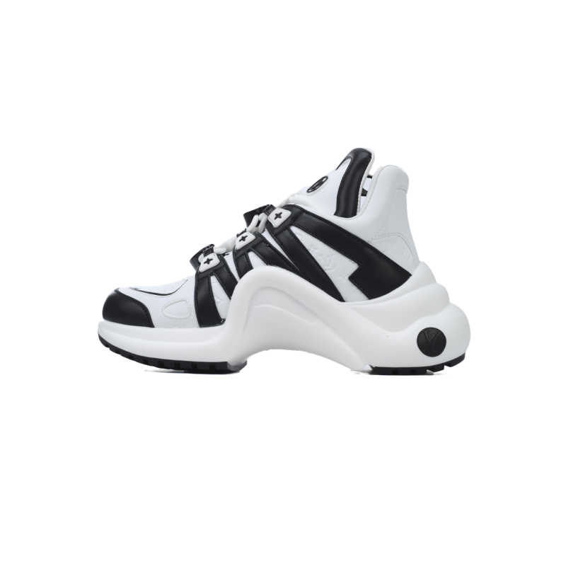 PK Louis Vuitton Archlight Sneakers Black and white stripes
