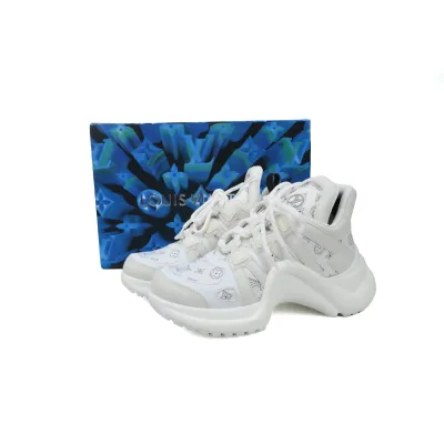 PK Louis Vuitton Archlight Sneakers Printed all white 02