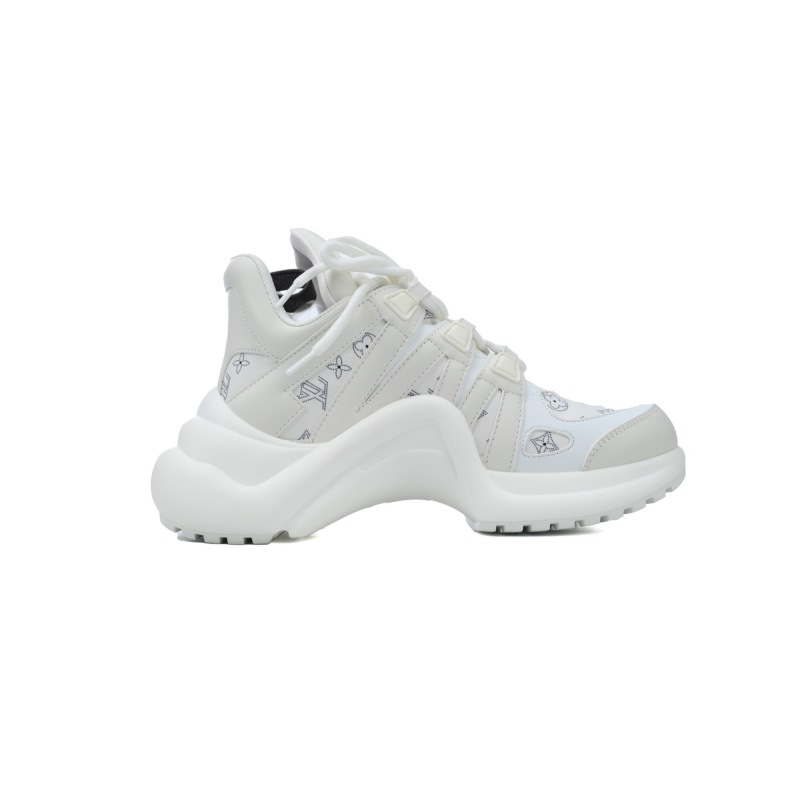 PK Louis Vuitton Archlight Sneakers Printed all white