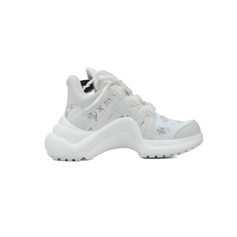 PK Louis Vuitton Archlight Sneakers Printed all white
