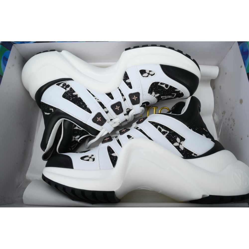 PK Louis Vuitton Archlight Sneakers White and black cloth