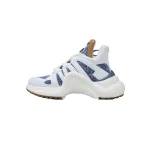 Louis Vuitton Archlight Sneakers White and Blue Cowboy