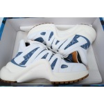 PK Louis Vuitton Archlight Sneakers White and Blue Cowboy