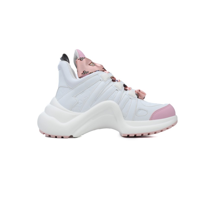 PK Louis Vuitton Archlight Sneakers White Pink 2