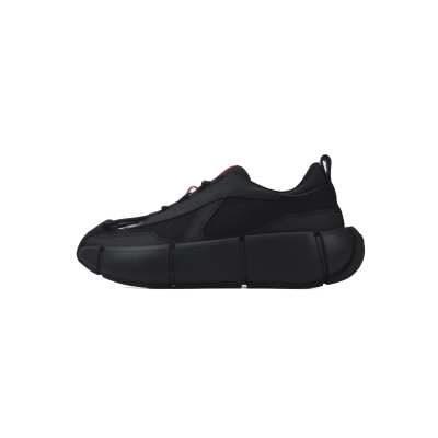 Prada Sneakers Black Red 01