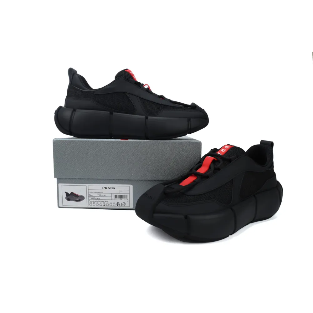 Prada Sneakers Black Red