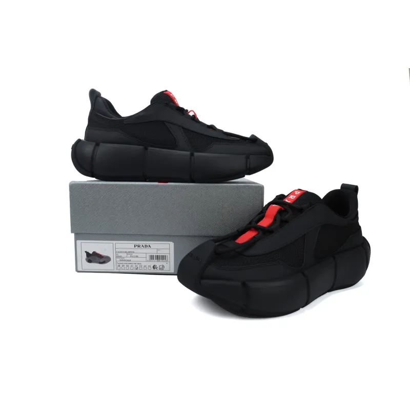 Prada Sneakers Black Red