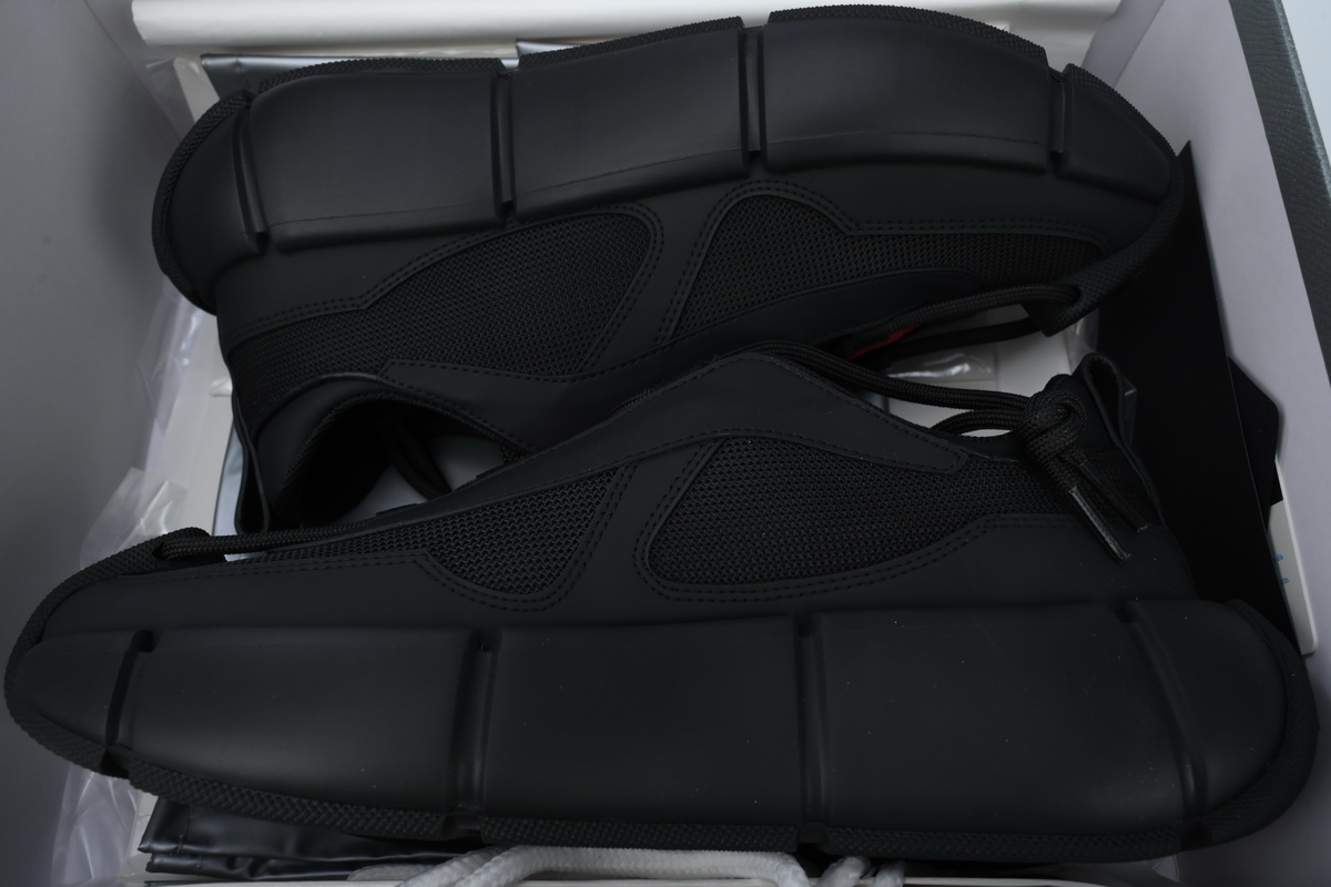 PK Prada Sneakers Black Red