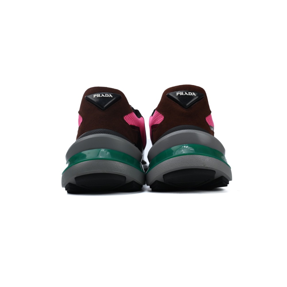 PK Prada Sneakers Black Wine Red