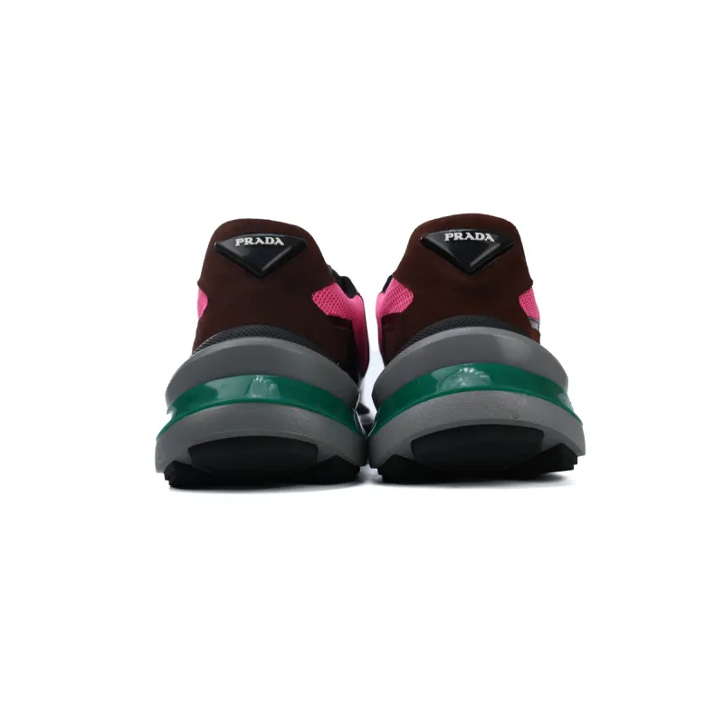 Prada Sneakers Black Wine Red