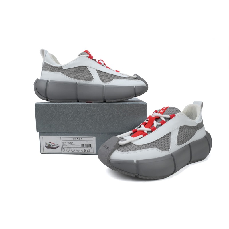 PK Prada Sneakers Grey White