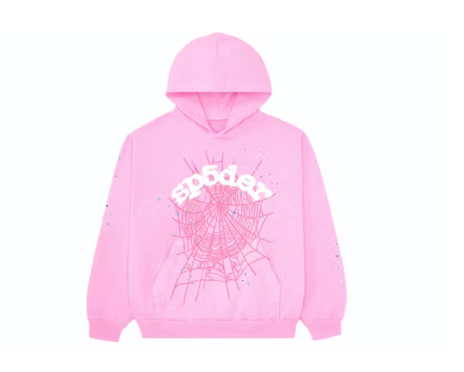 Sp5der OG Web Hoodie Pink